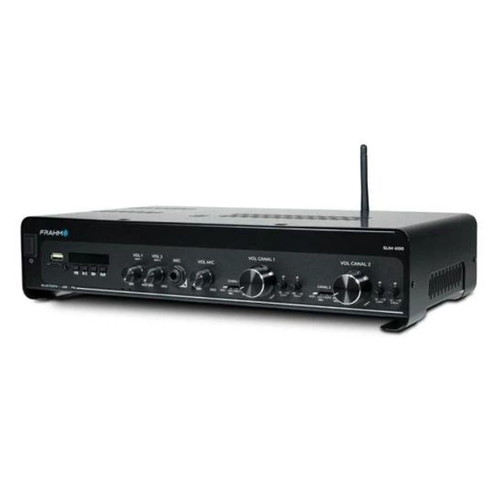 Amplificador Slim 4100 Optical G5 300W RMS com 2 Canais Independentes Frahm