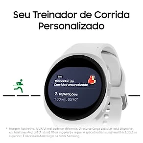 Miniatura Smartwatch Samsung Galaxy Watch8 44mm LTE Tela Cristal Safira GPS Grafite
