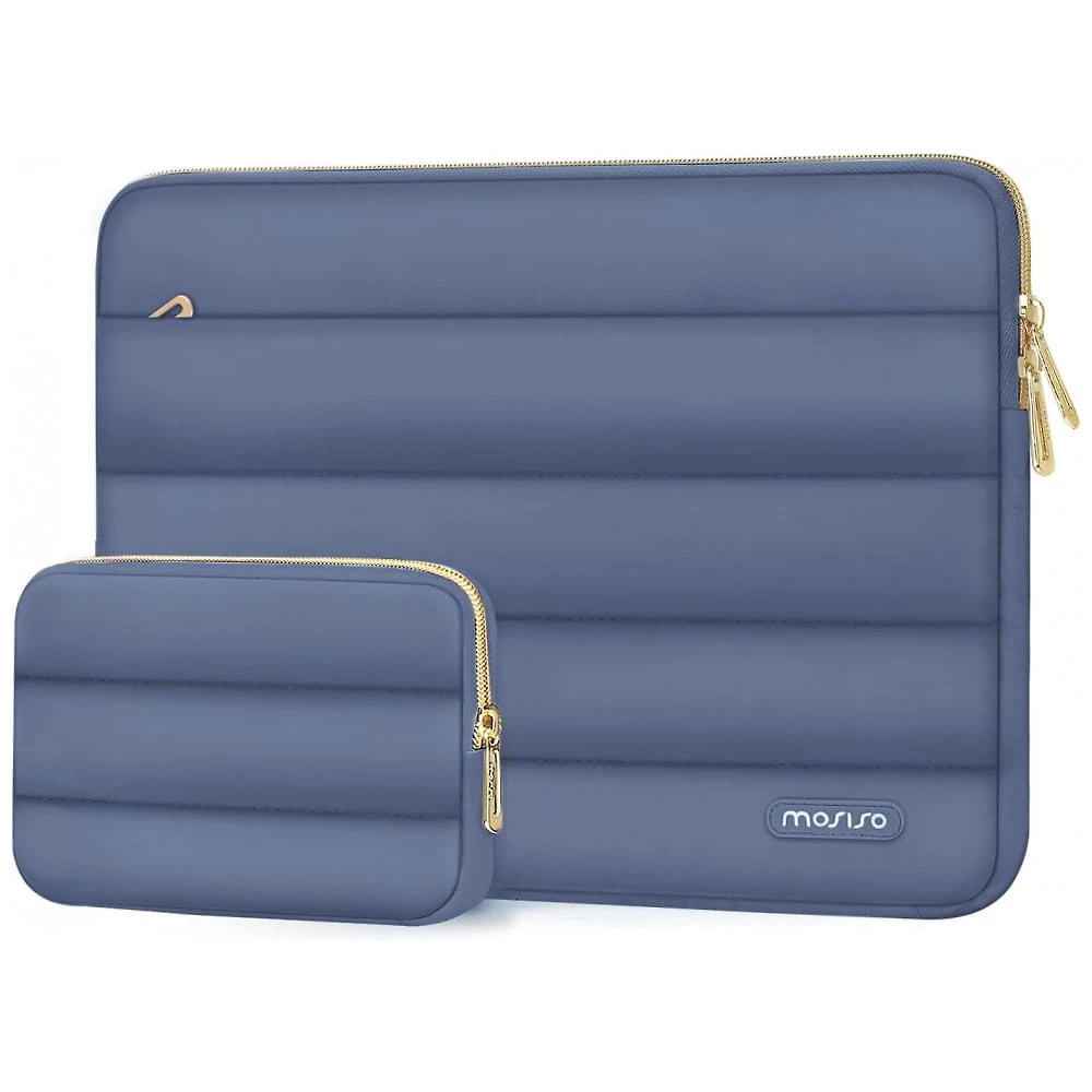 MOSISO Estojo Puffy para Laptop 15-16" Cinza Lavanda, Compatível com MacBook Pro 16", HP, Dell, ASUS, Acer, Lenovo, Bolsa com Estojo