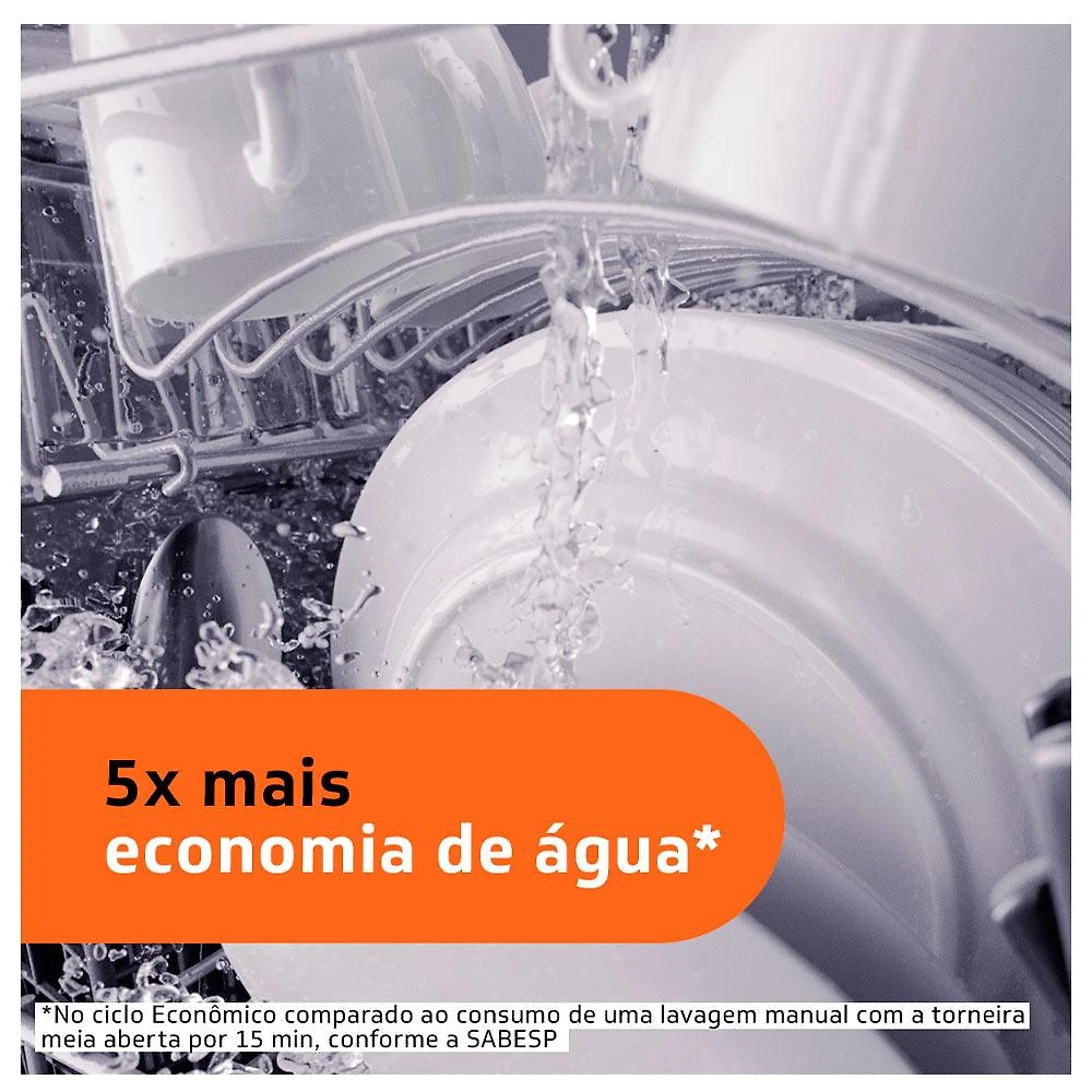 Miniatura Lava Louças Brastemp Cinza Metálico com 08 Serviços e 05 Programas de Lavagem - BLF08B 110