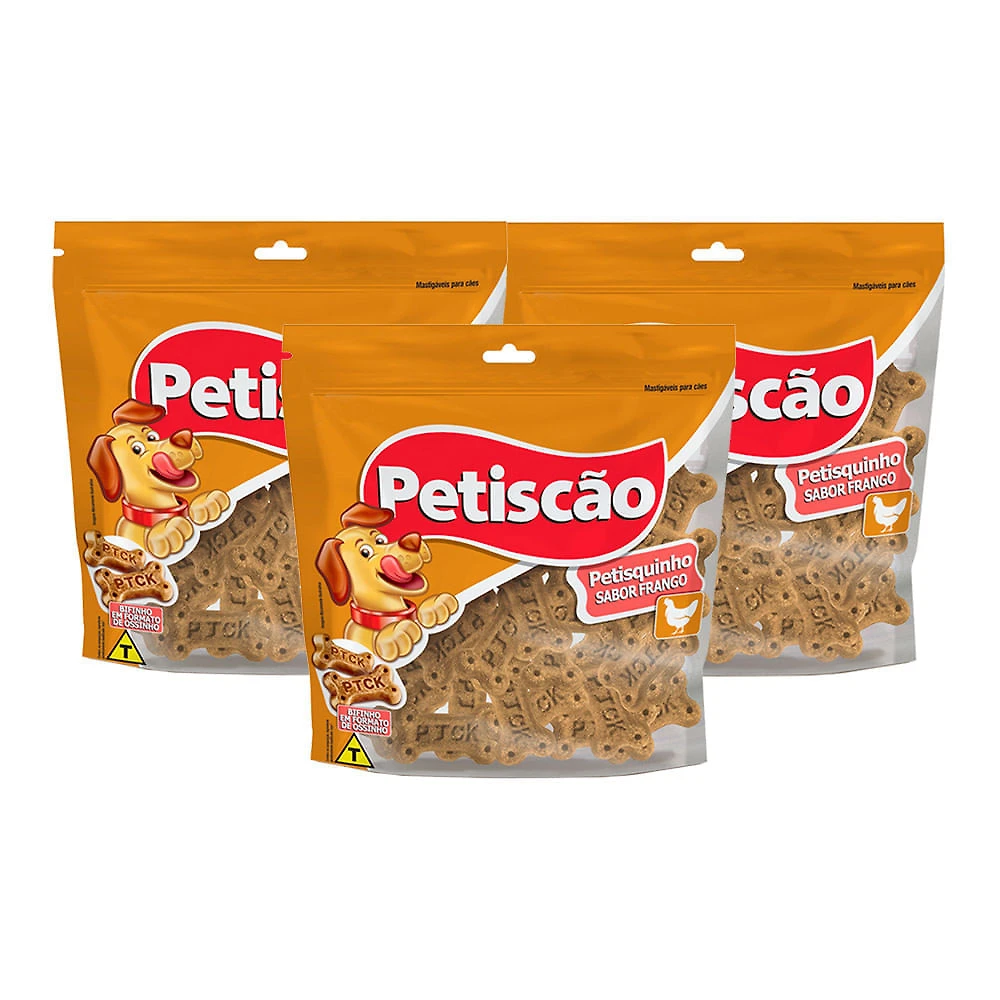 Petisquinho de Frango Pesticão 60g | Kit com três unidades