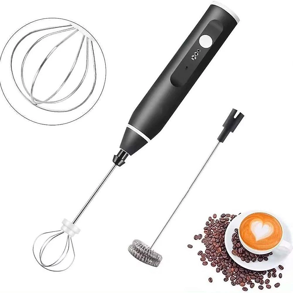 Mixer Batedor de Claras de Mão Aquilae 3 Velocidades Preto Bivolt