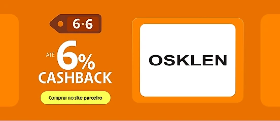 OSKLEN COM ATÉ 6% DE CASHBACK