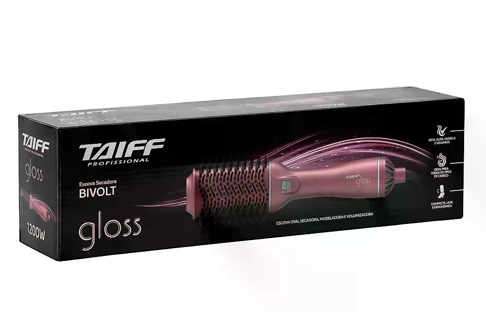 Escova secadora gloss rose biv.