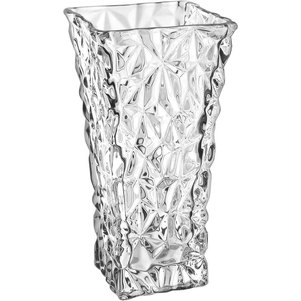 Vaso Decorativo Enfeite Casa Retangular Home&co Vidro 29x15x15cm Transparente