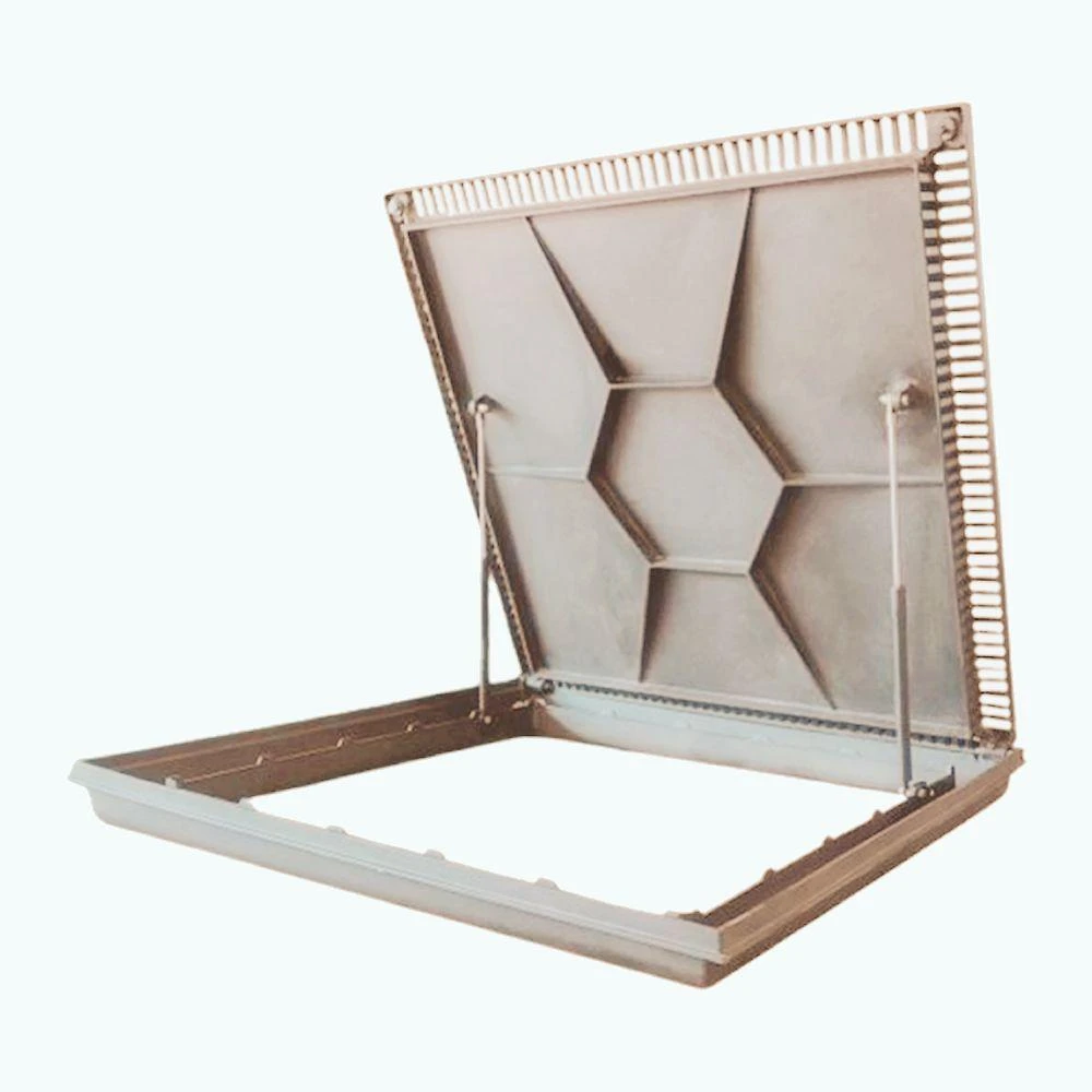 Tampa Para Casa Máquinas Piscina 1,00x1,00m Com Grelha Nossa Kasa Bege Escuro