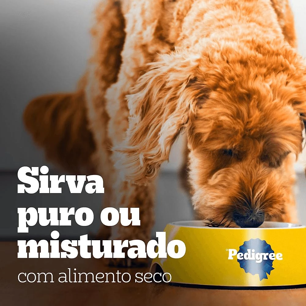 Ração Úmida Pedigree para Cães Adultos – Frango e Carne - Pack Leve 9 Pague 7 (900g)