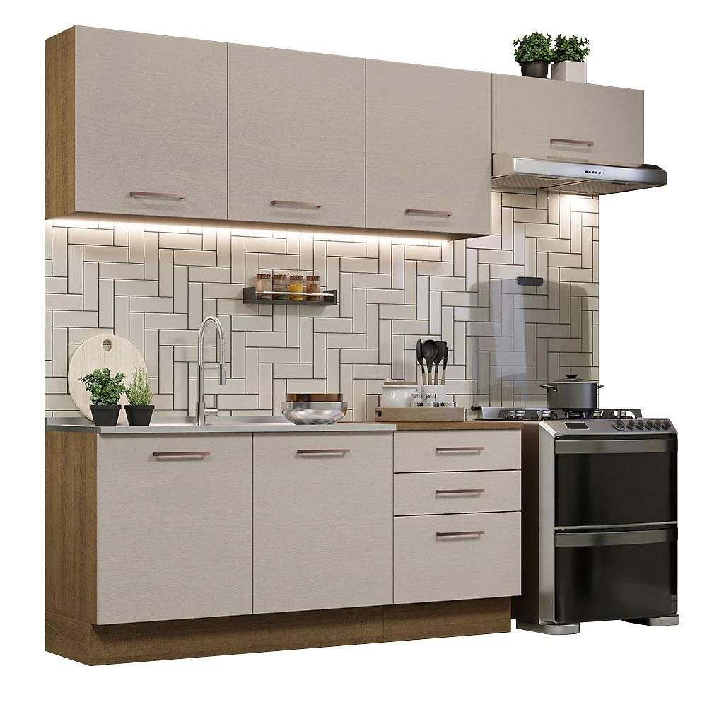Armário de cozinha completa 260cmagata madesa 02