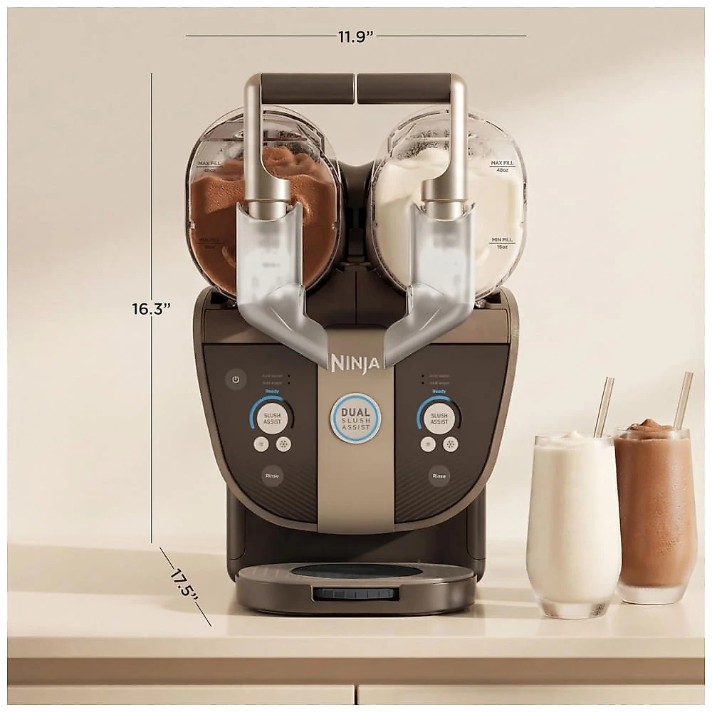 Máquina de Bebidas Geladas Ninja SLUSHi Twist Smart com Dual SlushAssist FS701PU, Roxa
