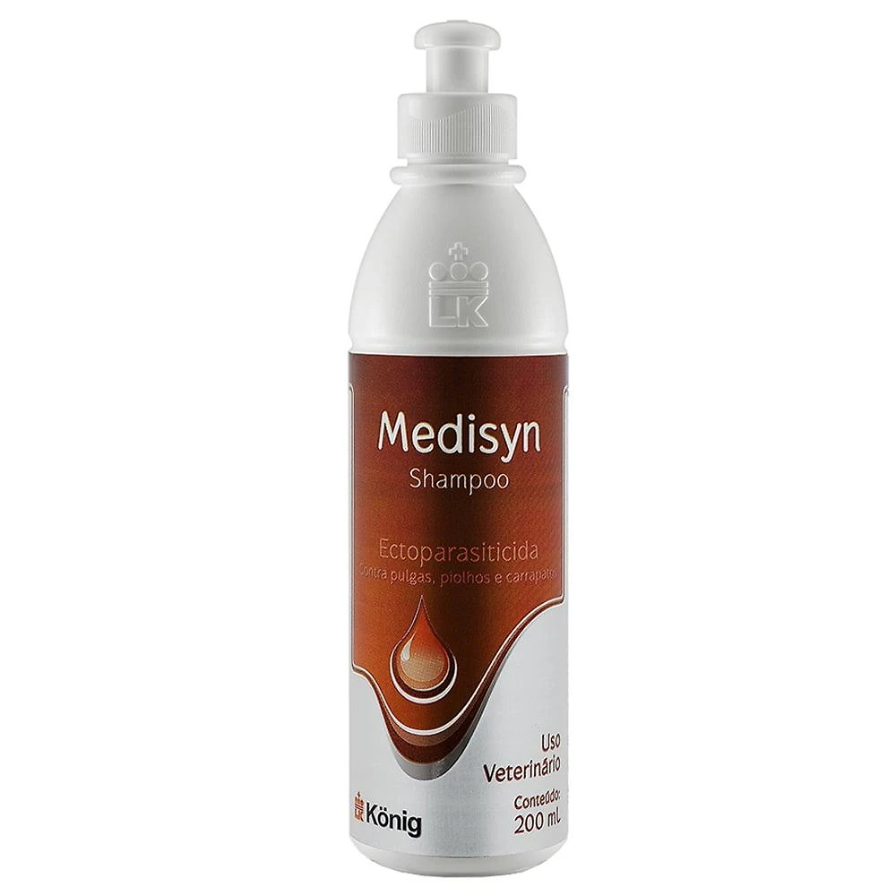 Shampoo Ectoparasiticida König Medisyn - 200 mL