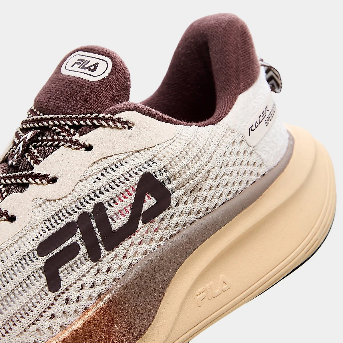 Tênis Fila Racer Speedzone SE Masculino Bege+Marrom - 37