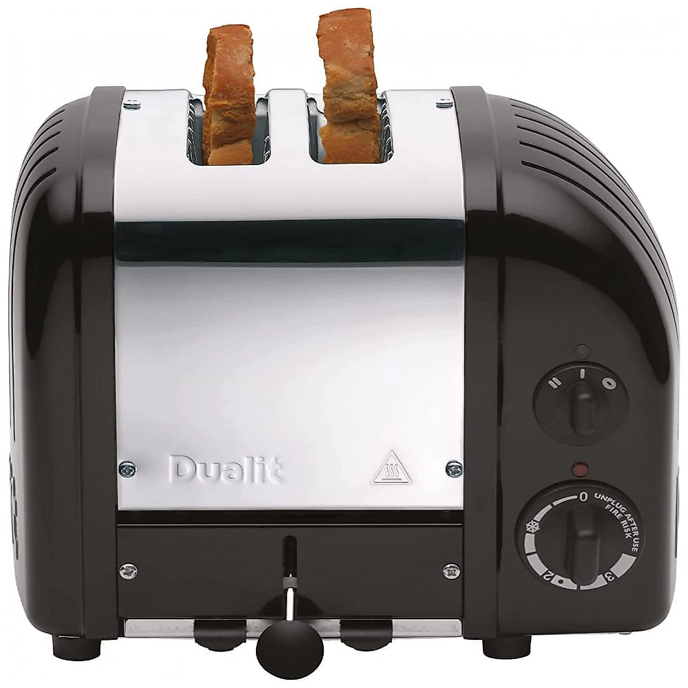 Dualit 27155 Torradeira Eletrica 2 Fatias com 3 Niveis de Tostagem 110V Preta
