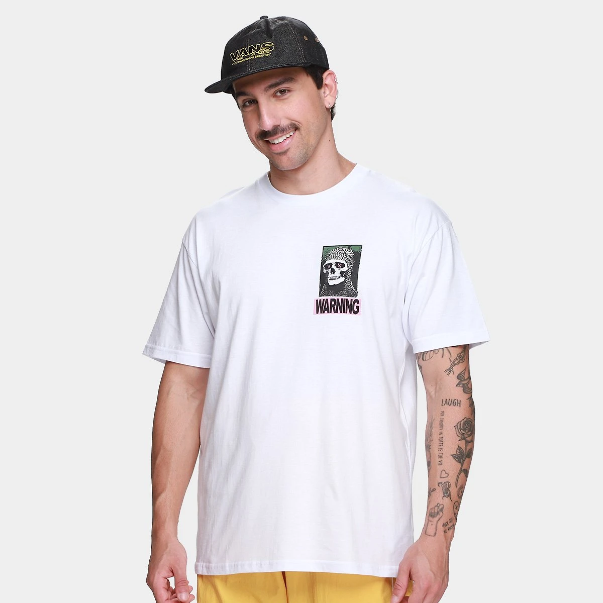 Camiseta Vans Warning Signs 4 Life Masculina