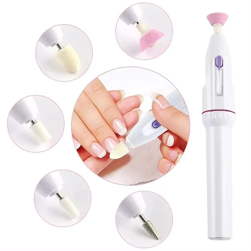 Kit Manicure Lixadeira Elétrica de Unhas Modelar e Polir Profissional Yeet