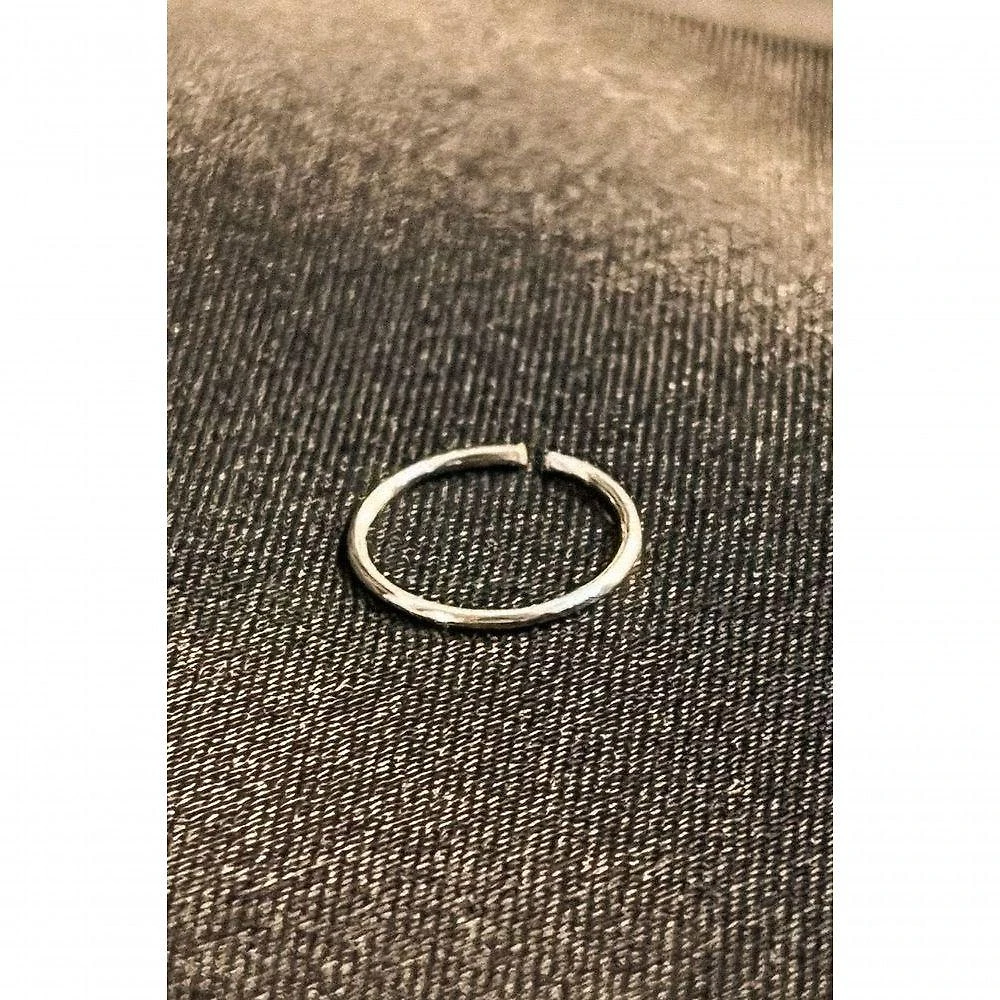 Piercing Círculo Liso Floratta Joias Prata 925 Dourado Unissex