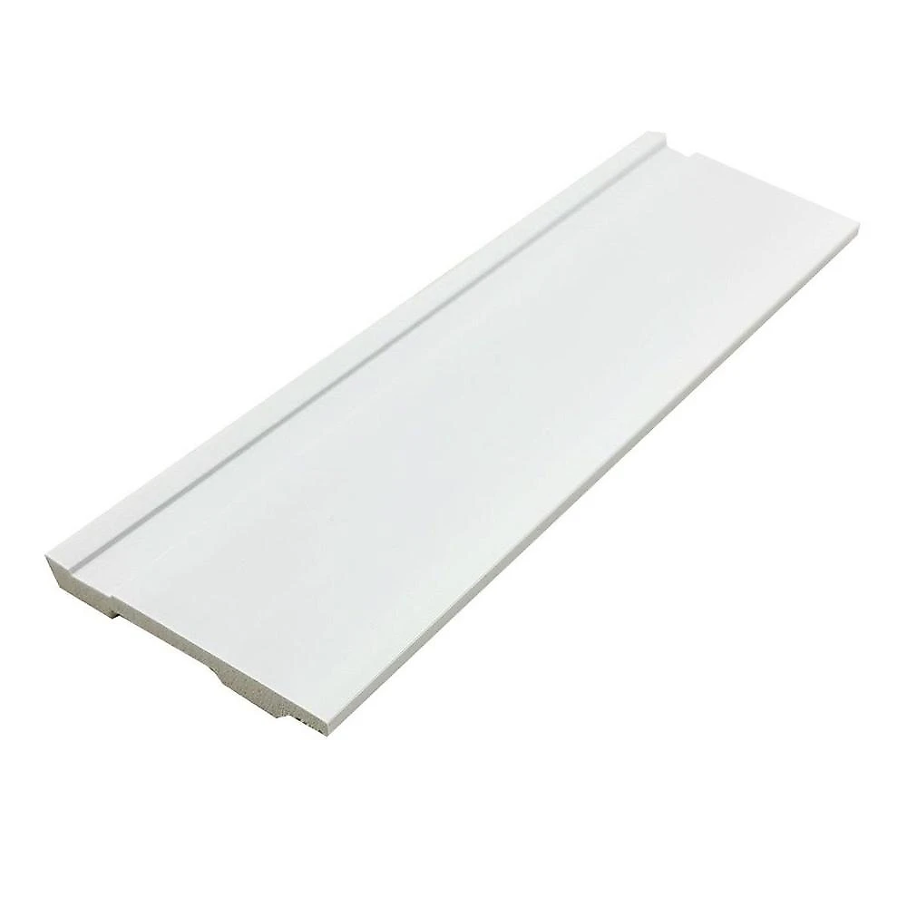 Rodapé de Poliestireno Frisado 10cm x 2,4m Rende 2,4 Metros Casa Grassi Branco