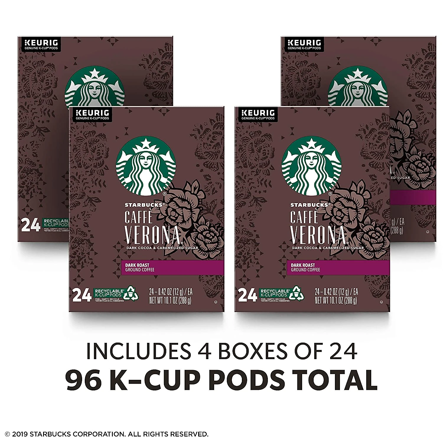 Keuring Kcup Starbucks Café Verona Torra Escura 96u