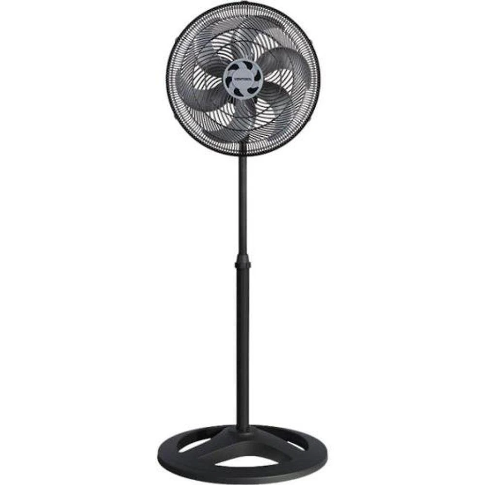 Ventilador de Coluna 80W 40CM 6 Pás 3 Velocidades Preto Turbo 6 com Grade Wind-line 110V