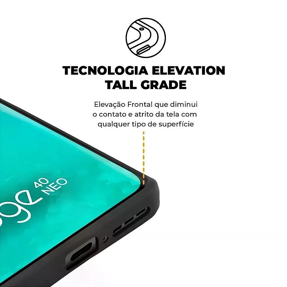 Kit Capa Silicon Veloz E Película Hydrogel Hd Para Motorola Moto Edge 40 Neo - Gshield
