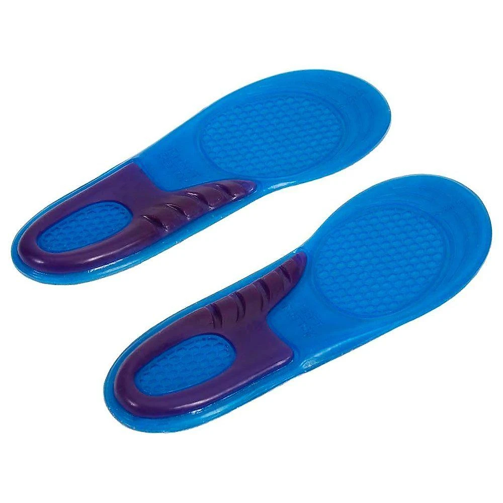 Par De Palmilhas Sml De Gel Silicone Ortopédica Respirável Azul