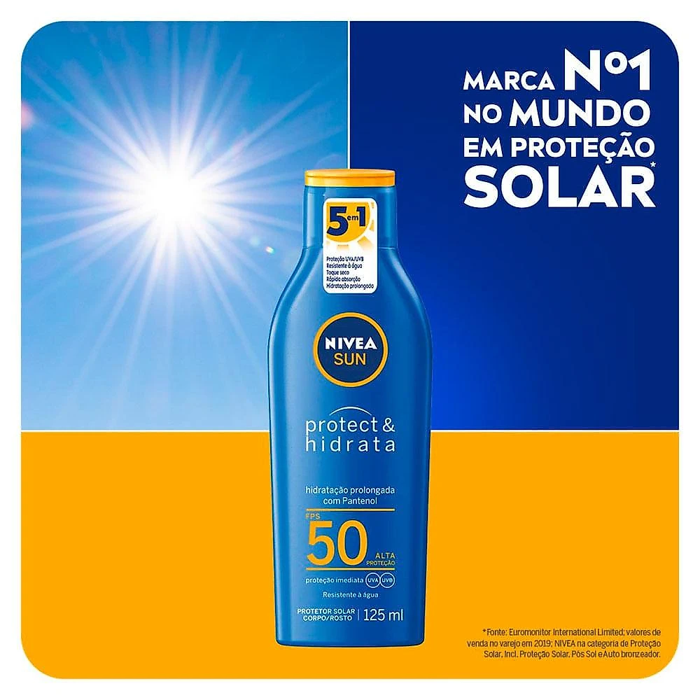 Protetor solar nivea sun protect & hidrata fps50 125ml