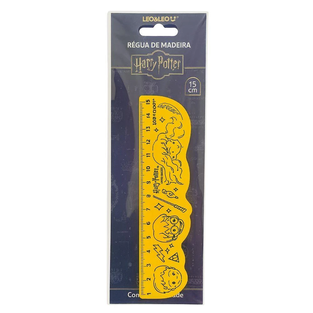 Régua De Madeira 15cm Harry Potter Leo&leo Modelo 2