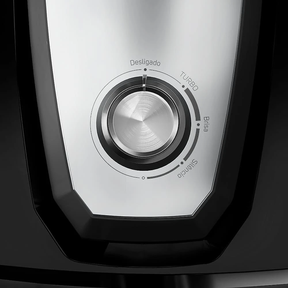 Ventilador de mesa/parede wap flow turbo com 8 pás e 3 velocidades 180w - preto e cinza 220