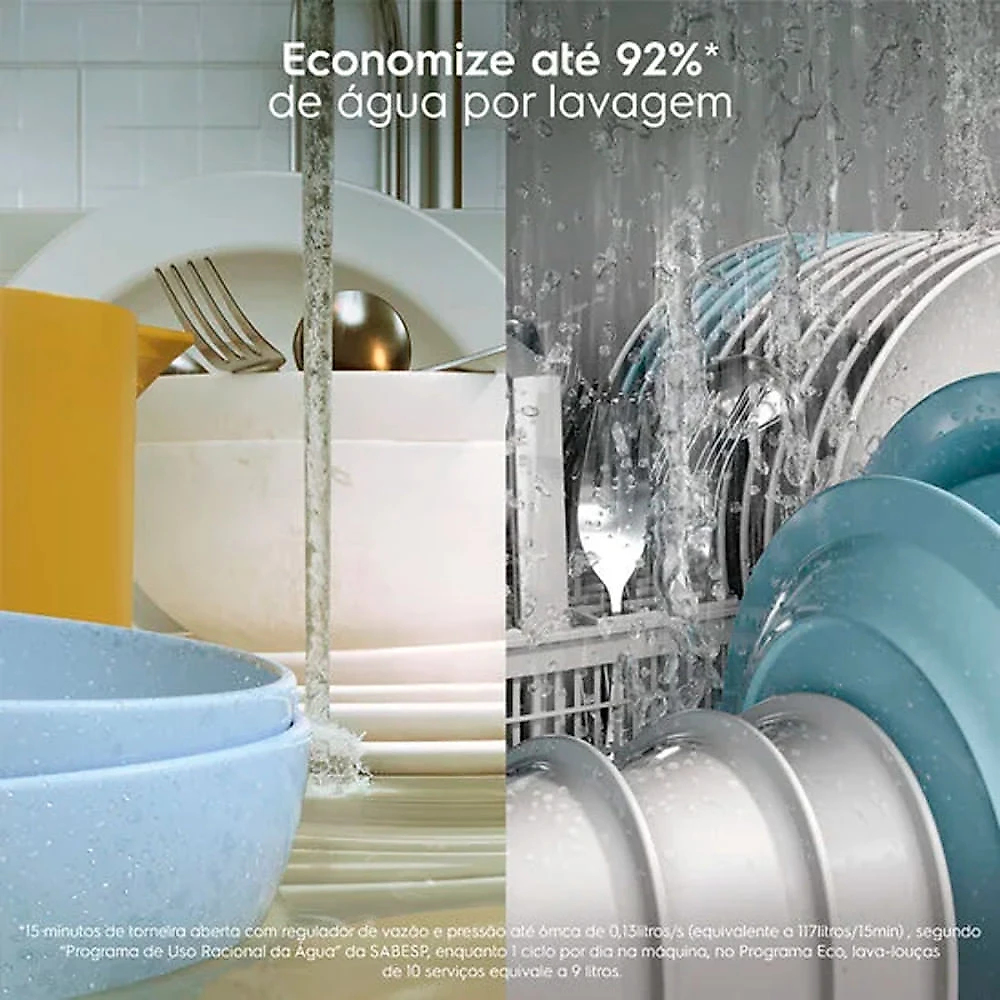 Lava-Louça Electrolux 10 Serviços Programa Lava e Seca 50 min Preta - LP10E Preto - 110V