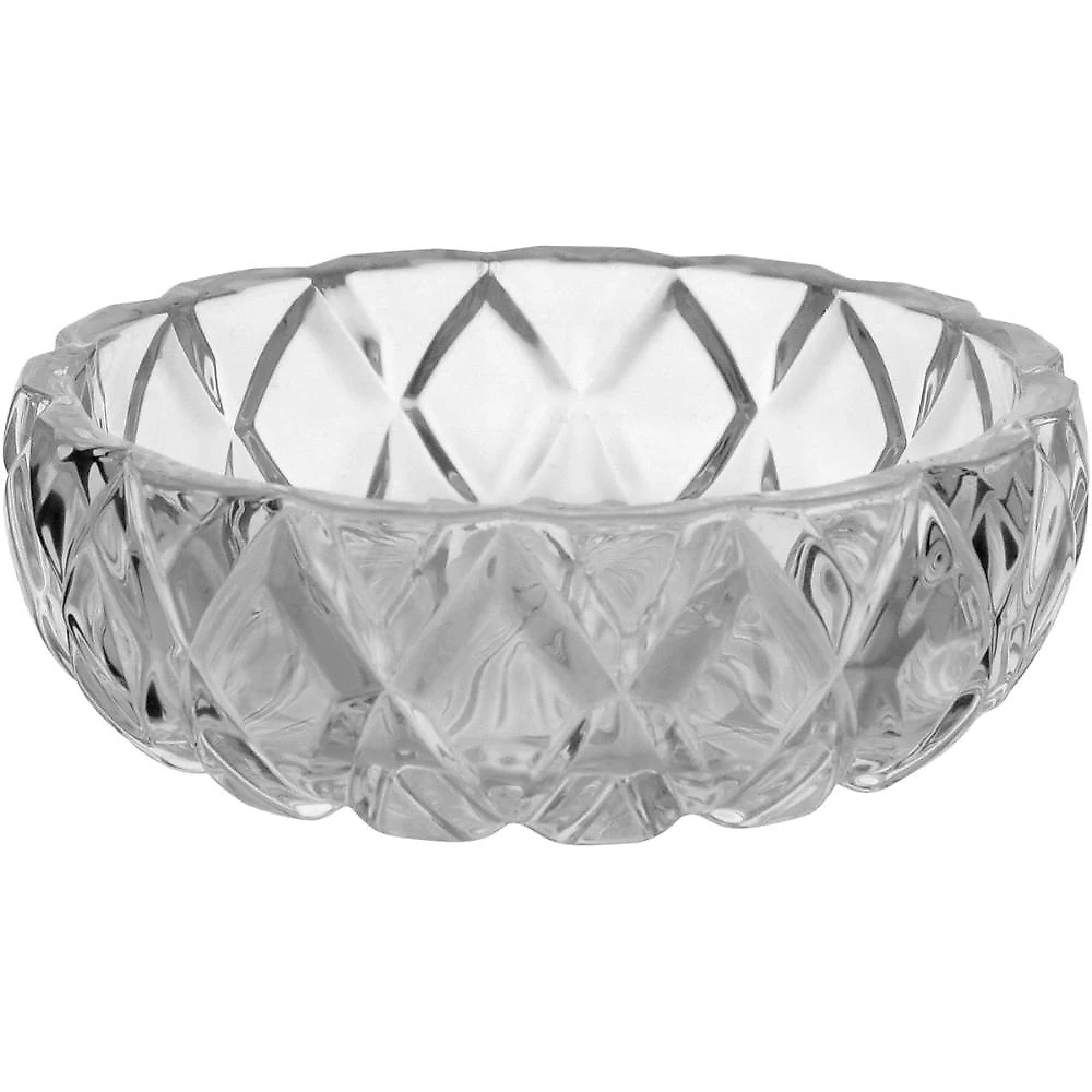Potiche  vidro transparente 13x12x12cm gs