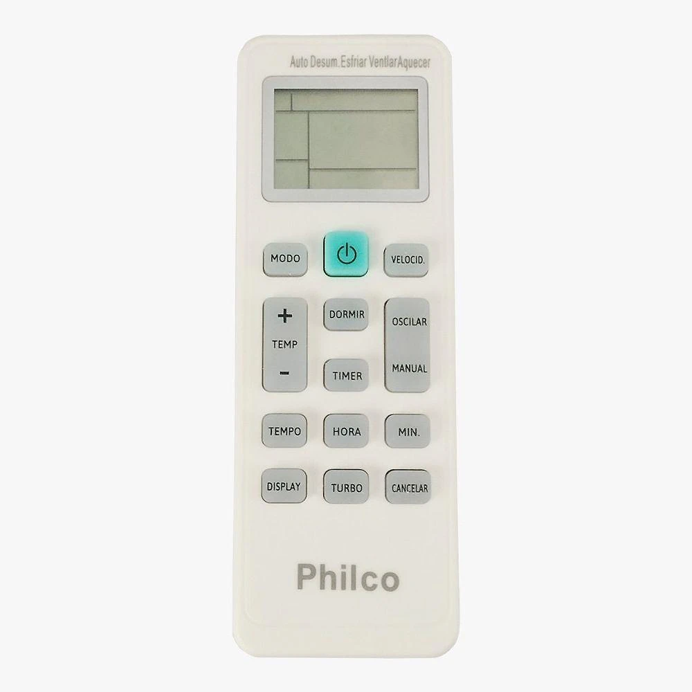 Controle Remoto Ar Condicionado Botão Azul 9.000 E 12.000 Btus - Philco Original