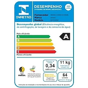 Lava e Seca Hisense WD1i11 11kg Lava e 7kg Seca Branca Inverter 1400 RPM 110V