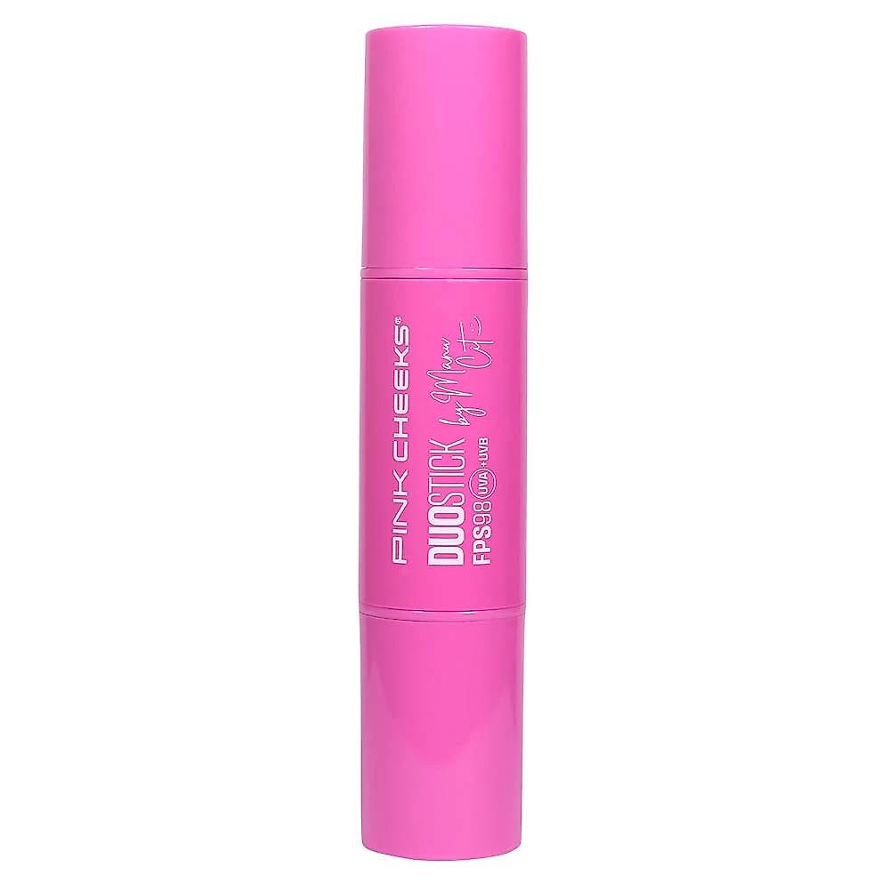 Bronzer e Blush Pink Cheeks Duo Stick by Manu Cit FPS 98 FPUVA 46 Ameixa e Bronzer Litoral