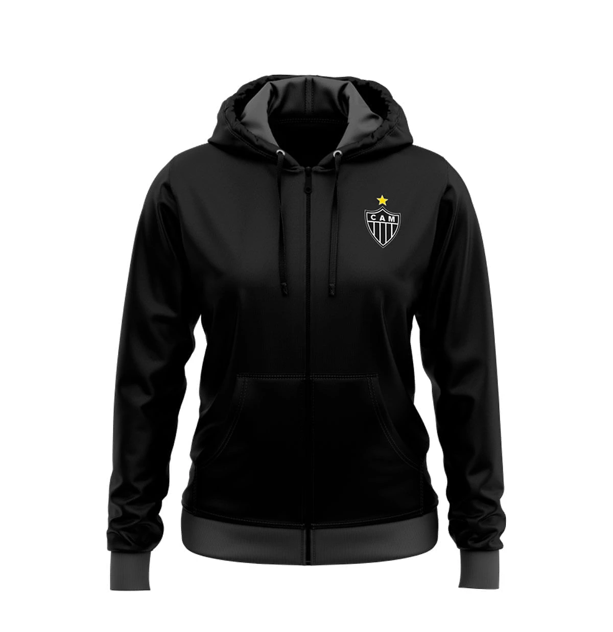 Moletom Feminino com zíper Portlet Atlético Mineiro