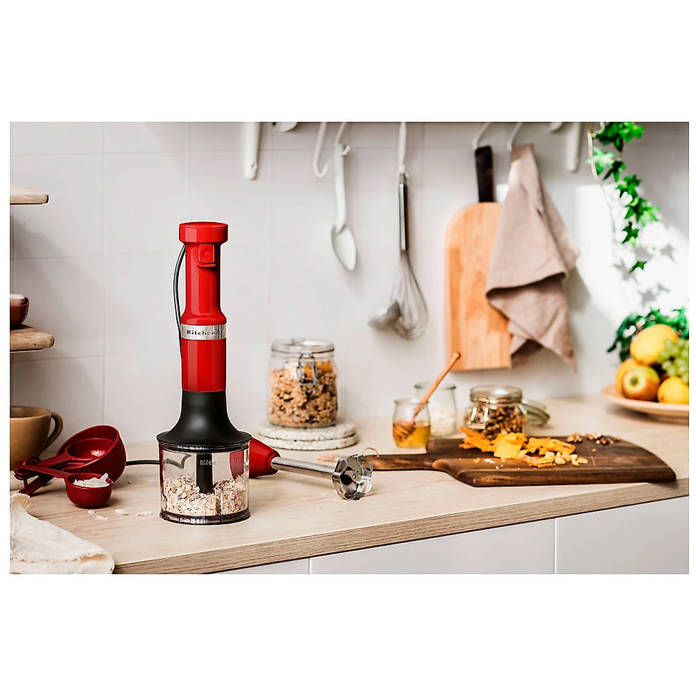 Mixer de Mão KitchenAid Empire Red com Velocidade Variável e Capacidade de 1 Litro - KEB54AVANA Vermelho e Preto - 2,4 - 110