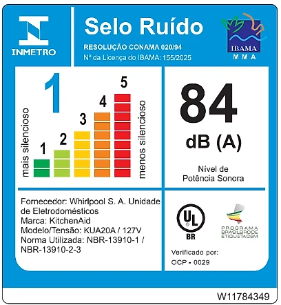 Liquidificador Pure Power KitchenAid 10 Velocidades - KUA20AV 110v