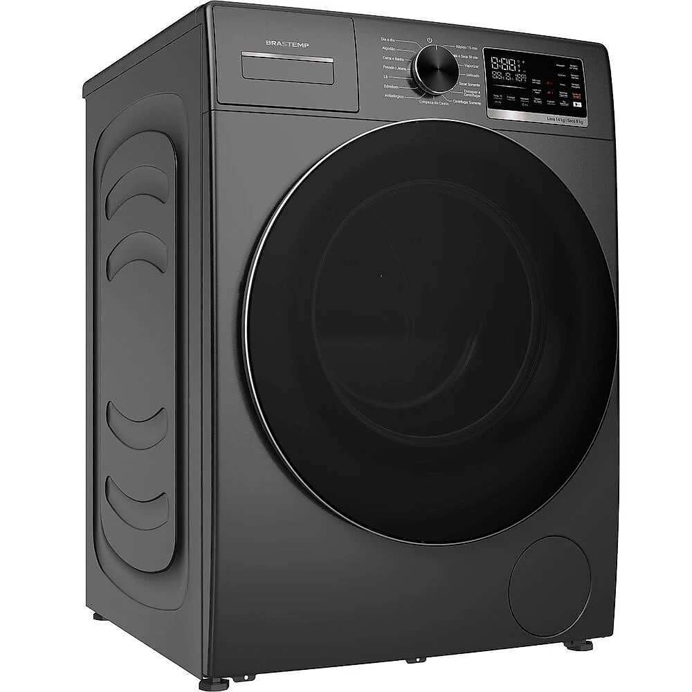 Lava e Seca Brastemp 14 kg 8 kg Lavagem e Secagem Inteligentes BNO14AS Mostarda - 110V