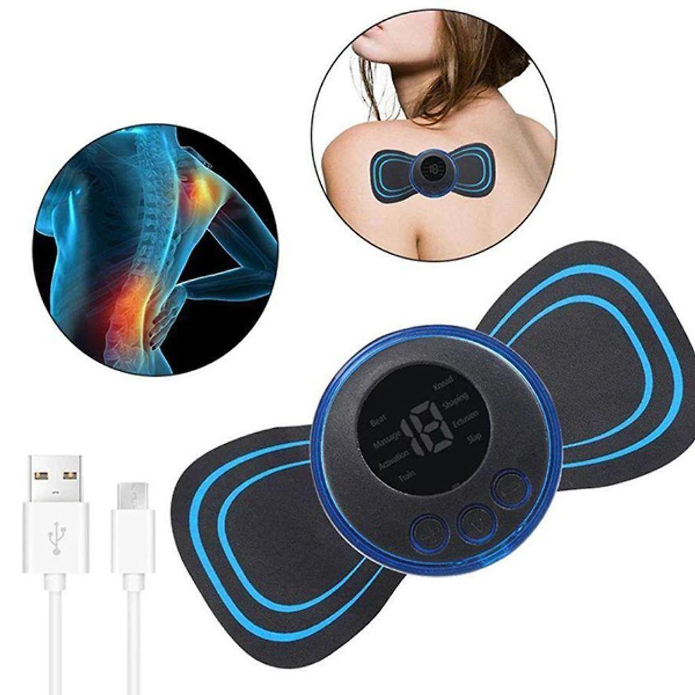 Massageador Portátil Aquilae de Impulsos Elétricos com 8 Modos para Alívio das Dores e Relaxamento