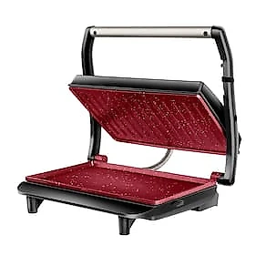 Sanduicheira Grill Mondial PG-01-RC-CL Master Press Red Ceramic 3 em 1 1000W Antiaderente 110V