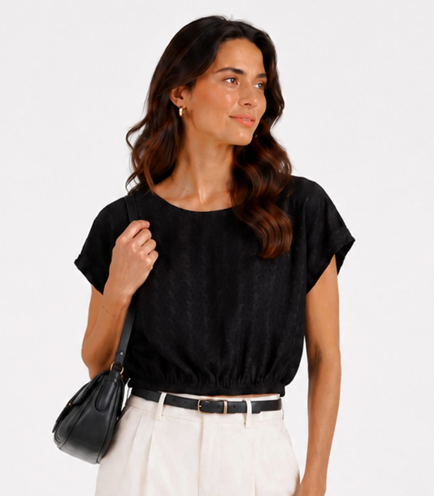 Blusa Feminina Em Malha Tunis Infinita Cor Preto