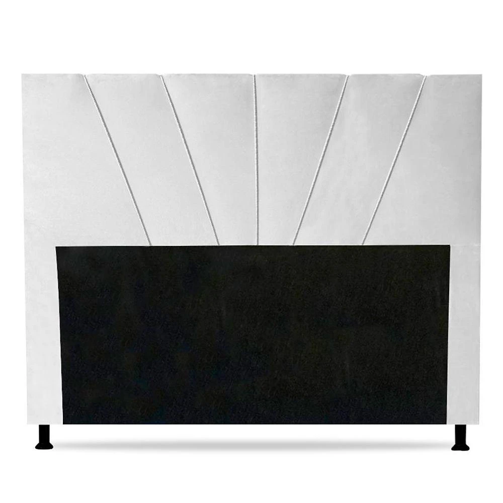 Cabeceira Cama Box Casal King Size Dallas 195cm Branco