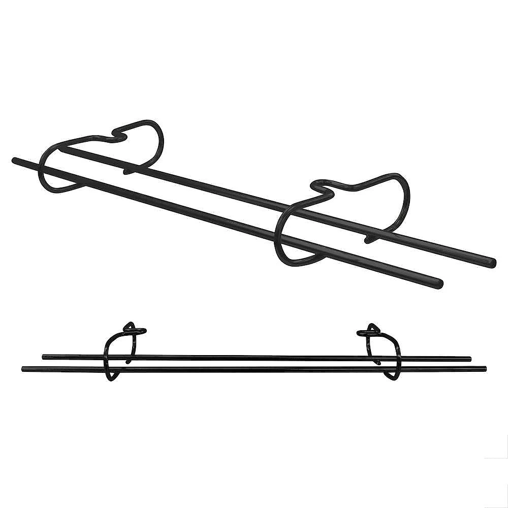 Suporte Suspenso para Taças Preto Aço Carbono Design Moderno e Elegante para Cozinha 40,5CM