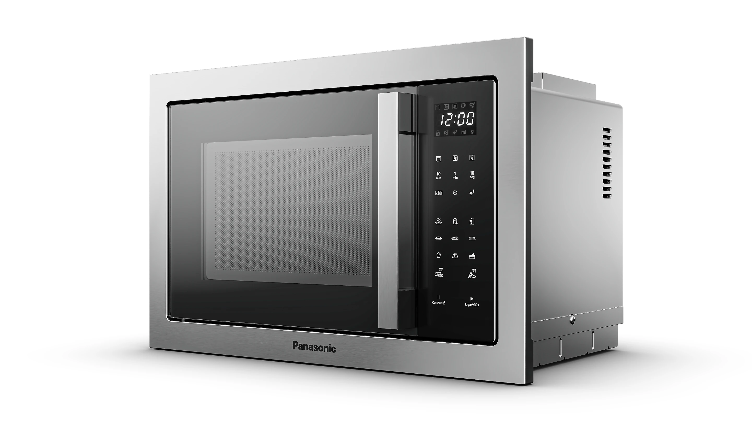 Microondas de Embutir Panasonic Painel Easy Touch 30L Inox - NN-GB68QSRUK NN-GB68QSRUK