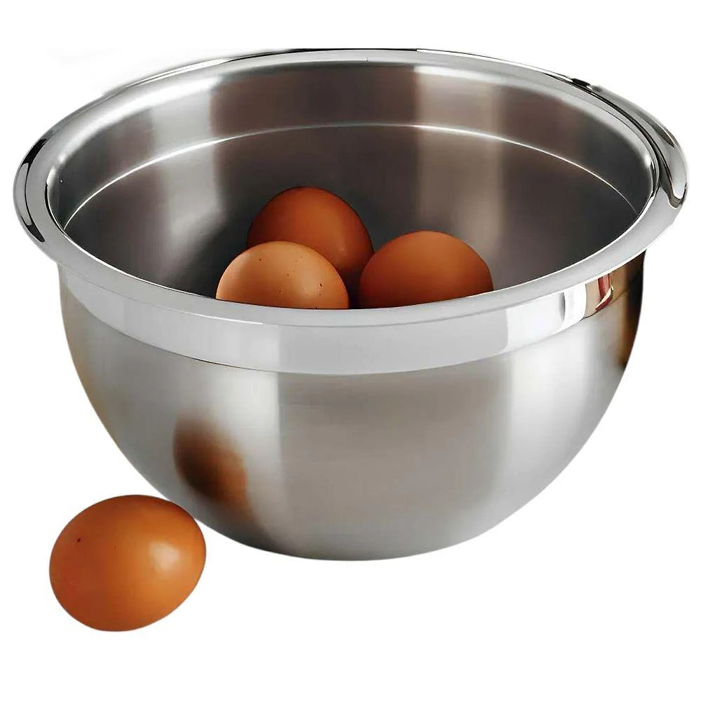 Tigela Bowl Inox Bacia Cumbuca Receira Preparo Versátil Armazenamento Multiuso Inox Braslu 1,9L