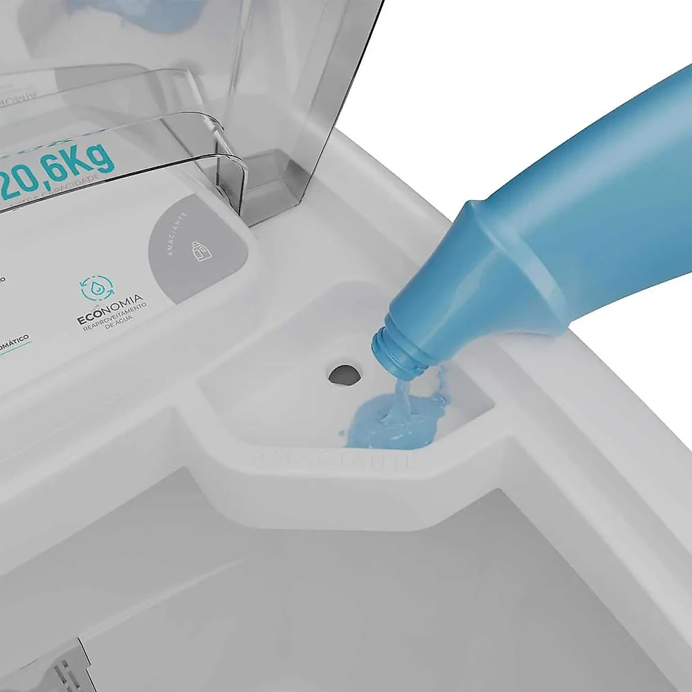Lavadora De Roupas Britânia Semi BLR04 20kg B Branco - 110V