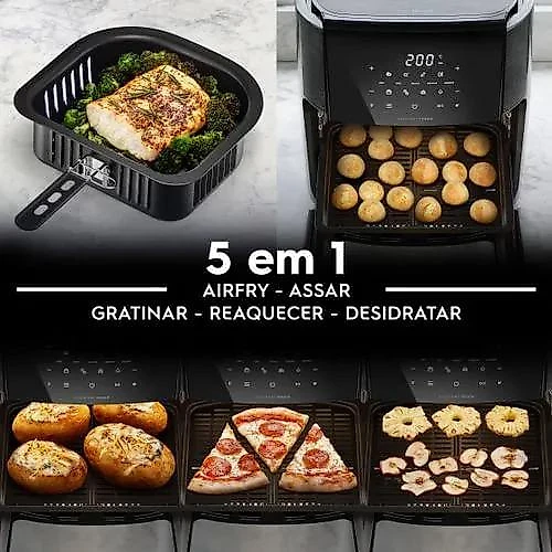 Fritadeira Air Fryer Electrolux 12L 5 em 1 por Rita Lobo Experience EAF85 127V