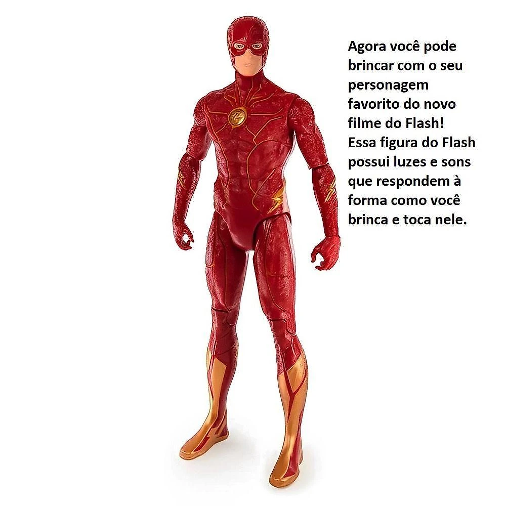 The Flash Figura De Ação De Luxo 30cm Com Luz E Som - Sunny