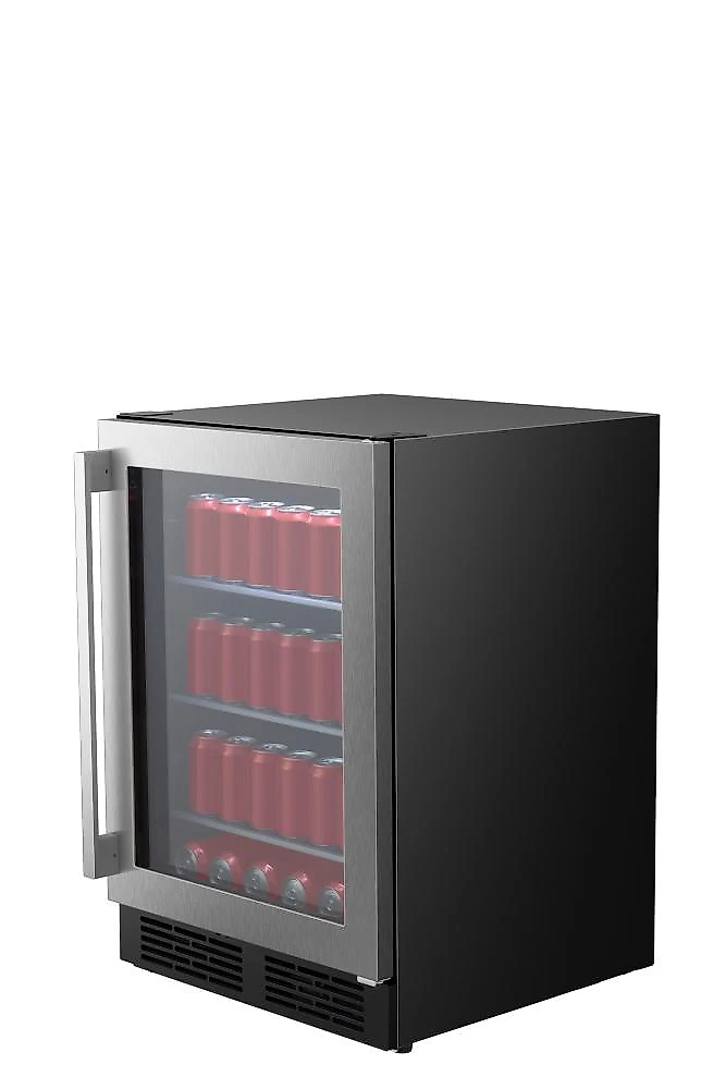 Frigobar hisense beverage cooler hbl-14w1anqri 152l 140 latas porta de vidro inox 110v