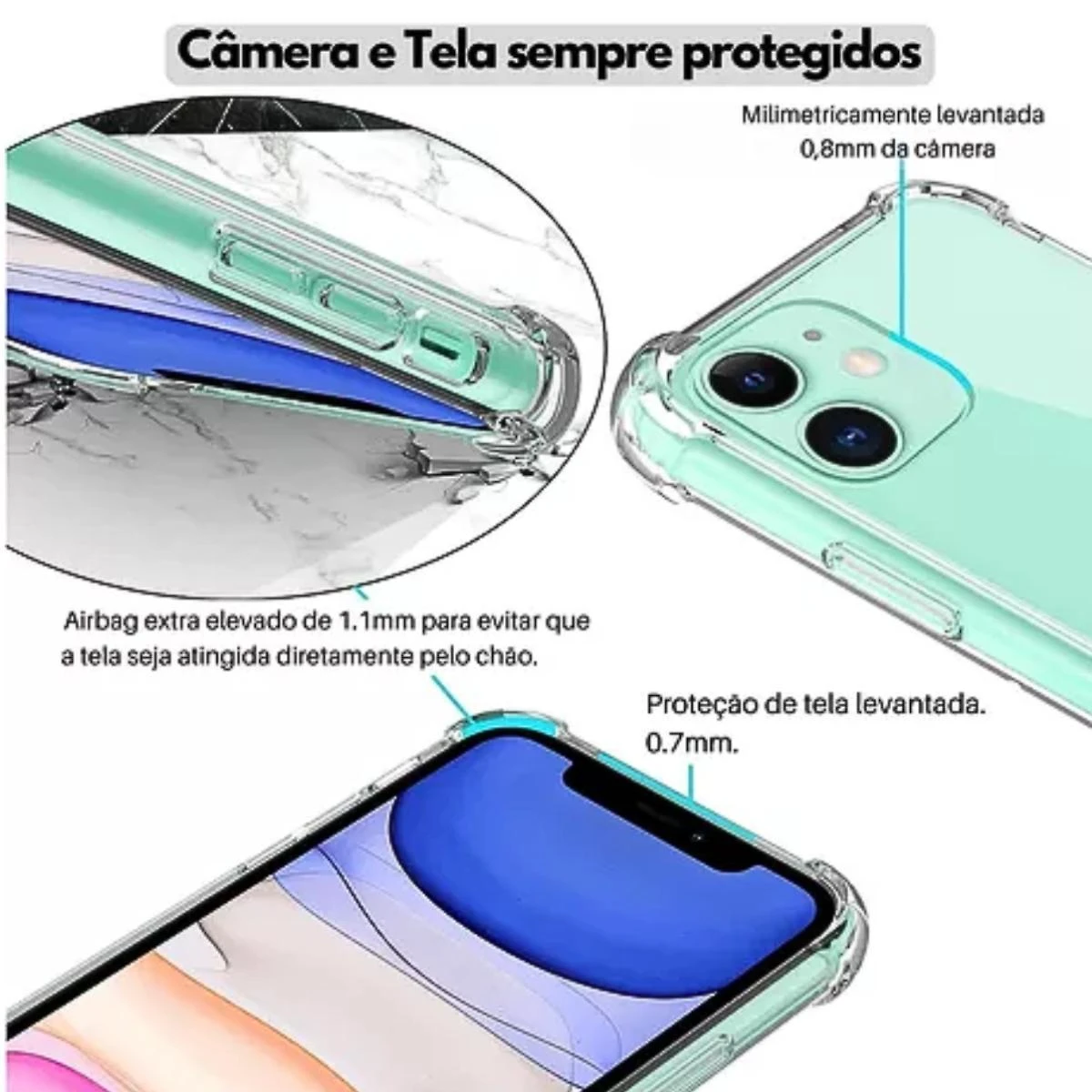 Capa Capinha Antishock Moto G55