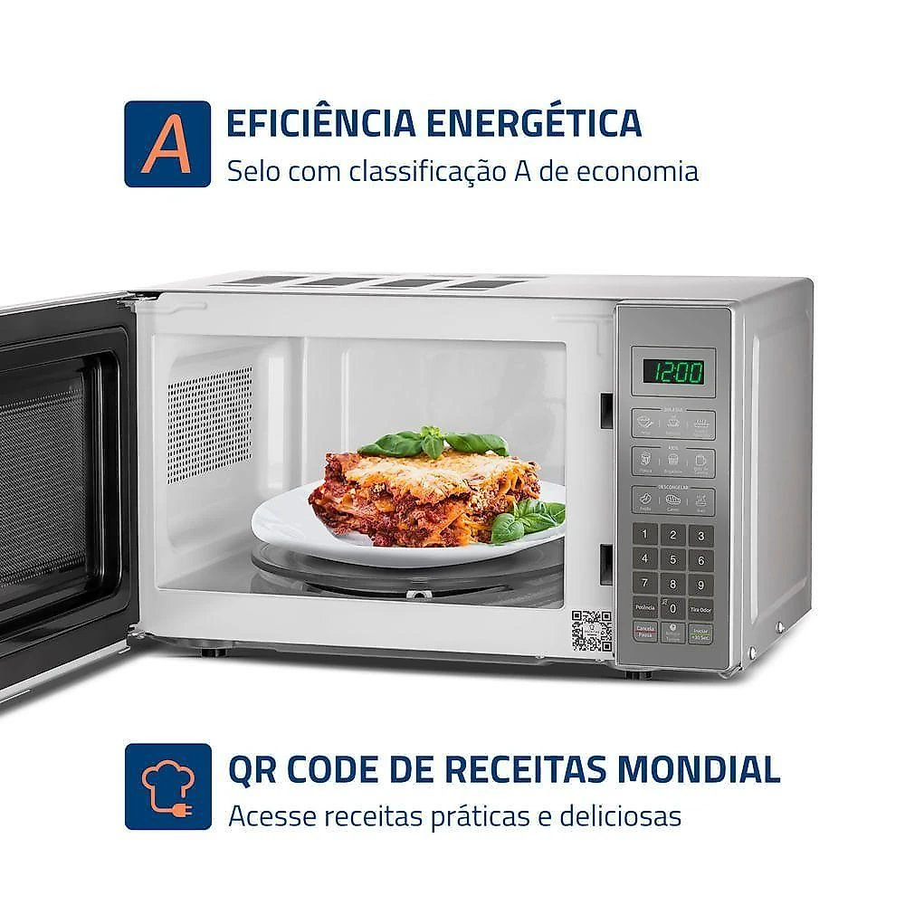 Micro-ondas Mondial 21L 1200W MO-01-21-E 60hz 127V