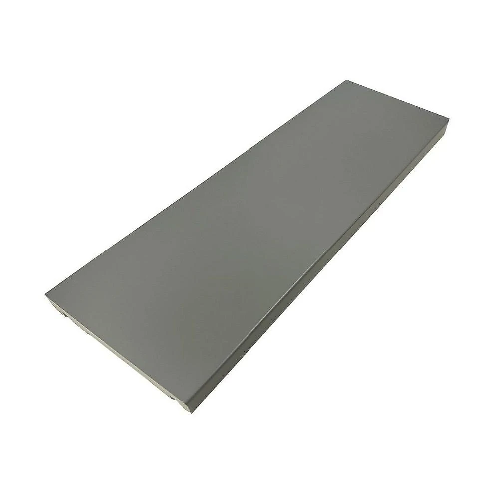 Rodapé de Poliestireno Liso Cinza 10cm x 2,40m Rende 2,40 Metros Cinza